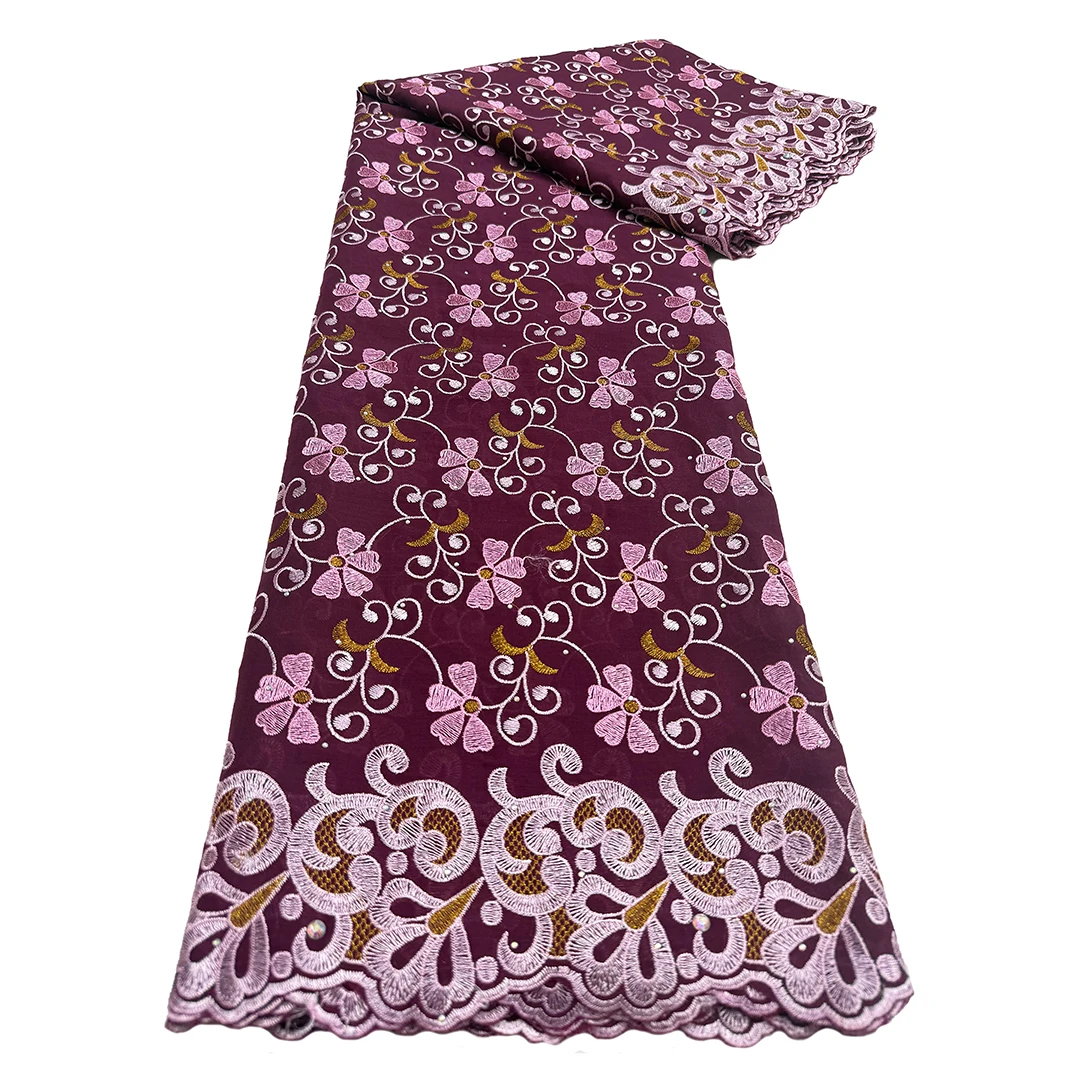 

2025 High Quality New African Siwss Olive Lace Fabric in Switzerland Nigerian Wedding Lace Women Dresses Material for Sew