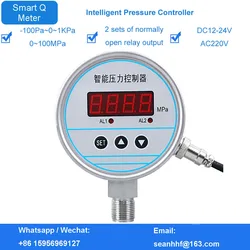 Intelligent Digital Display pressure gauge switch controller vacuum digital electrical contact negative pressure fire fighting