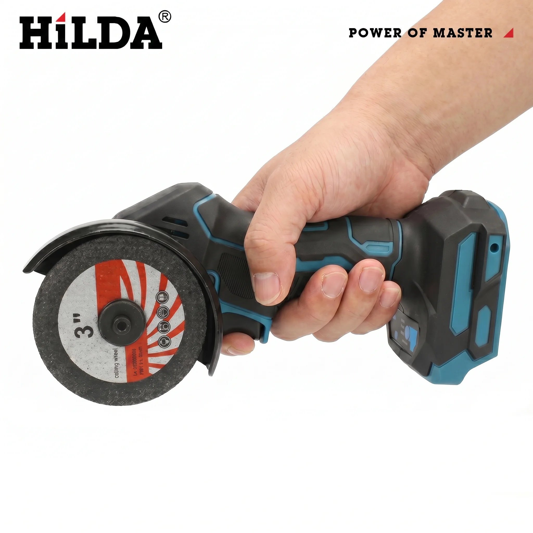 hilda-3-インチブラシレスコードレスアングルグラインダー-21v-ミニ電動研削盤ポータブル切断研磨電動工具金属用