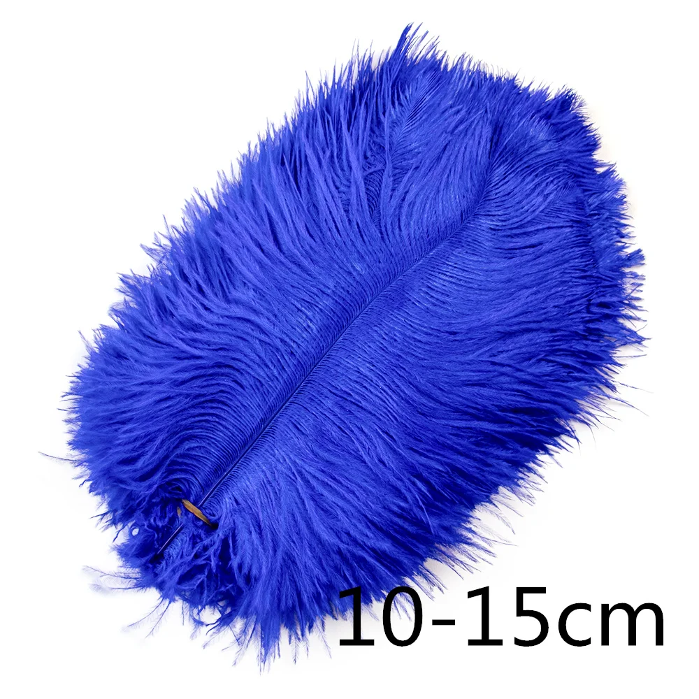 20pcs Royal blue Pheasant tail Goose Feathers Ostrich Rooster Plumas for Fly Tie Material Party Crafts Jewelry Decoration