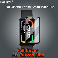 For Xiaomi Redmi Smart Band 2 Pro / Mi SmartBand 4C Full Cover 3D Curved Plating Soft PMMA PET Film Screen Protector -Not Glass