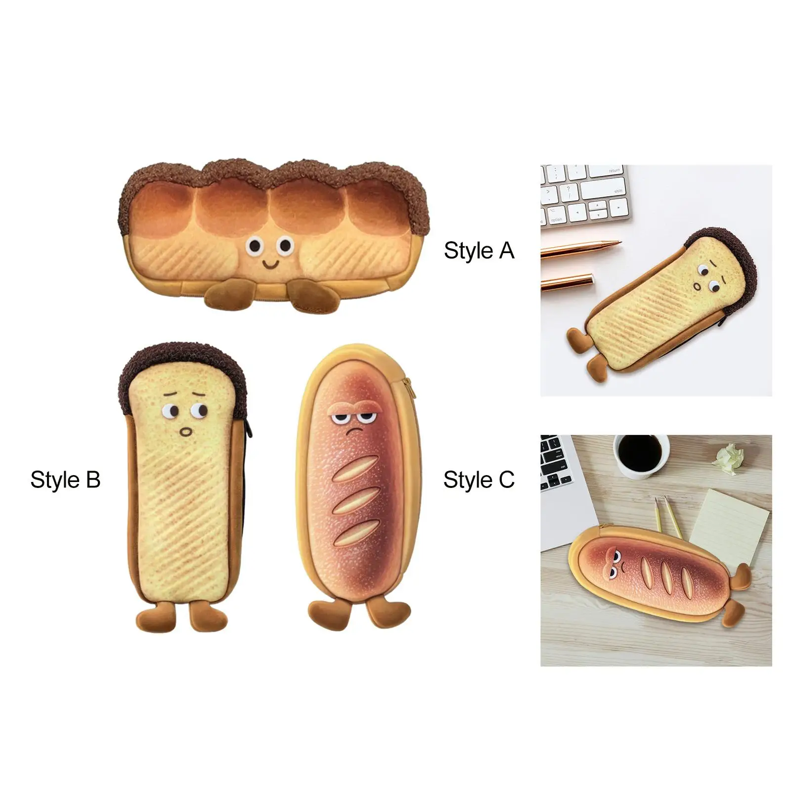 Плюшевый карандаш для хлеба, аксессуары для канцелярских принадлежностей, сумка для ручек для дома, подростков, детей