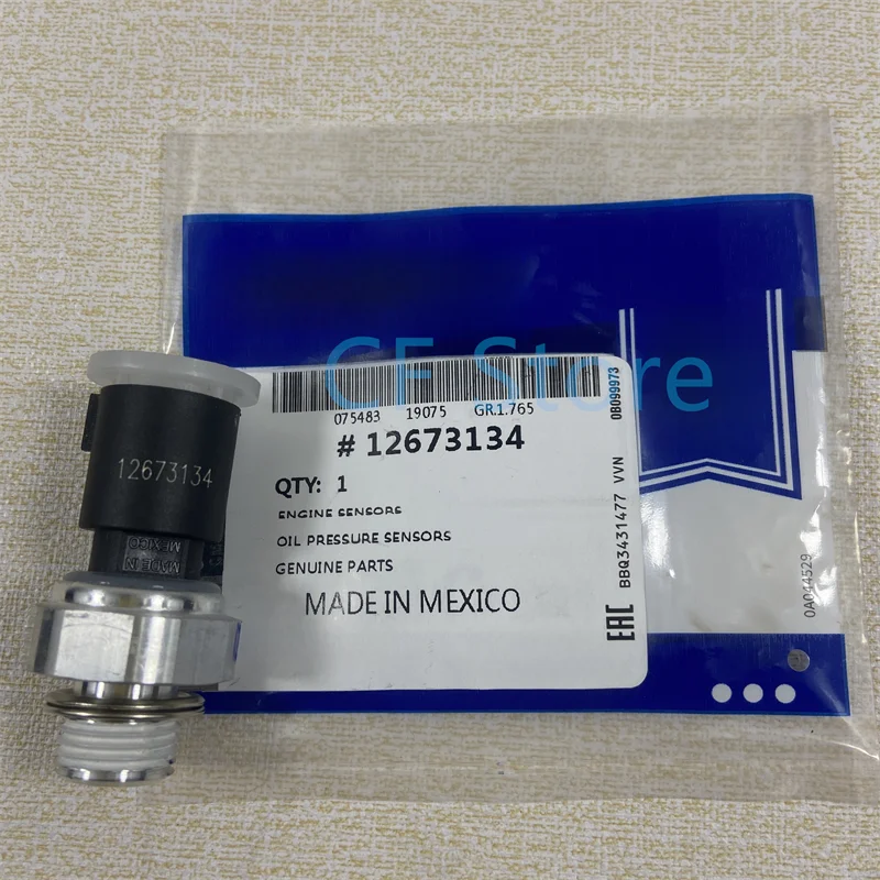 Sensor de presión de aceite con filtro para Chevrolet Silverado 2009-2017 12673134