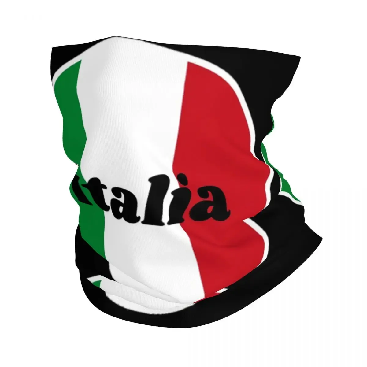 Mascarilla estampada para hombre y mujer, Bandana Retro con bandera de Italia, mapa Italiano, cubierta para el cuello, bufanda multiusos para senderismo, lavable