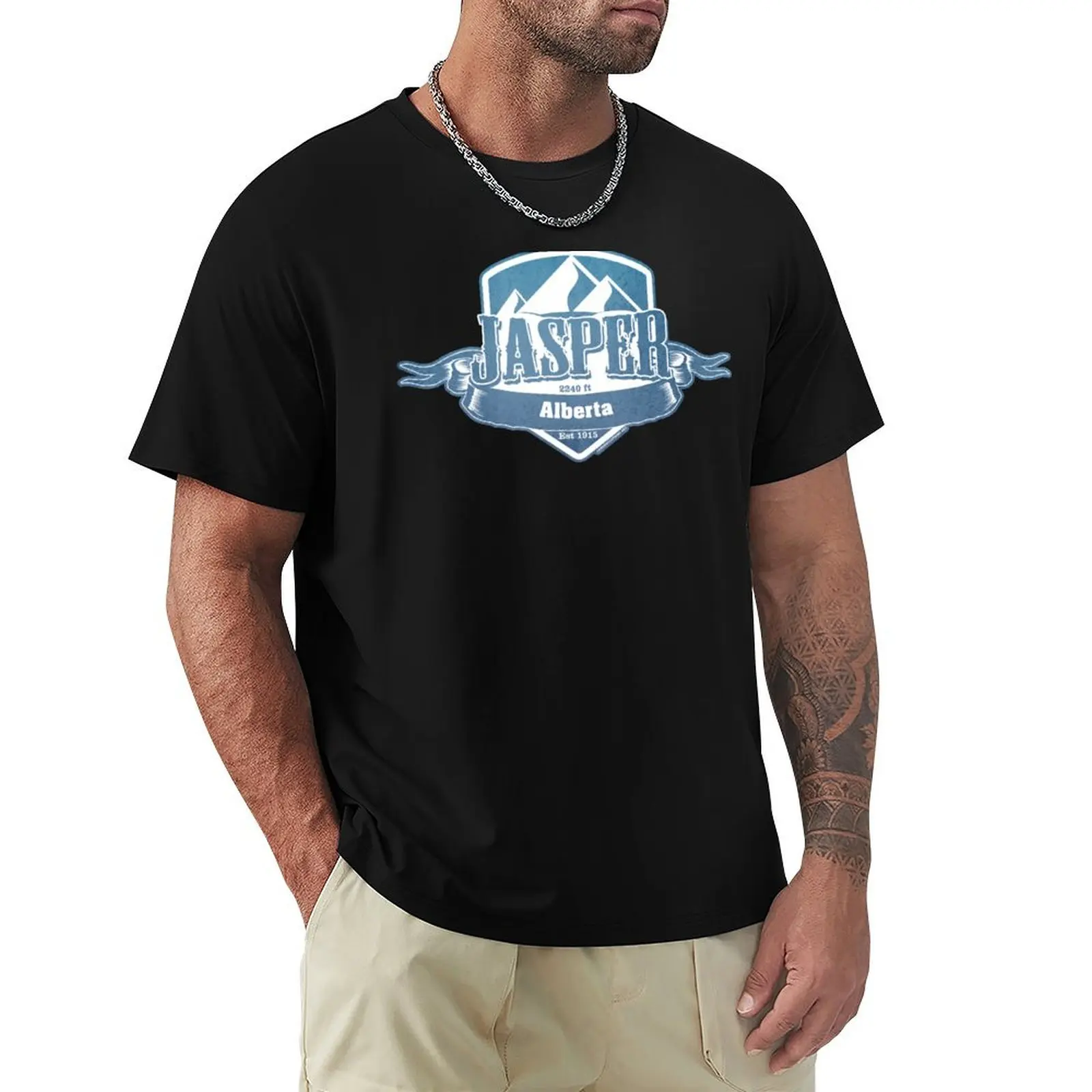 Jasper Alberta Ski Resort T-Shirt man t shirts for men T-Shirt