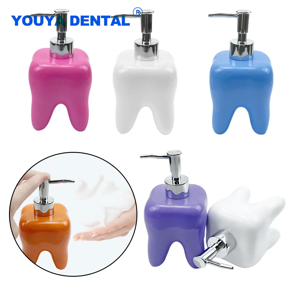 Dental Hand Sanitizer Dispenser Ceramic Lotion Bottle Soap Disinfectant Storage bottom Hand Wash Dispensing Bottle Clinic Decora