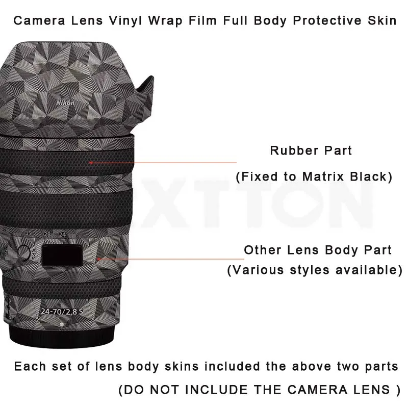 Z 24-70 2.8 Camera 3M Decal Skin Vinyl Wrap Film Lens Body Protective Sticker Protector Coat for Nikon Z 24-70mm F2.8 S