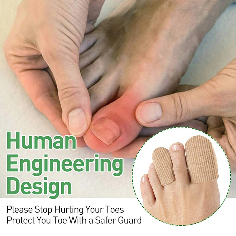 1Pcs Bunions Corns Foot Pain Relief Orthotics Fabric Silicone Toe Tube Cover Protector Finger Toes Separators Hallux Valgus