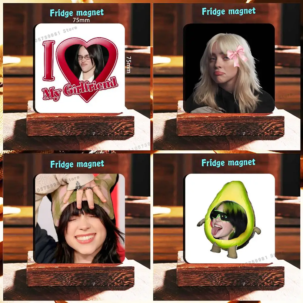 Funny B-Billie E-Eillish Refrigerator Magnets the Perfect Choice for Home Create Warm Cozy Home Decor Gifts