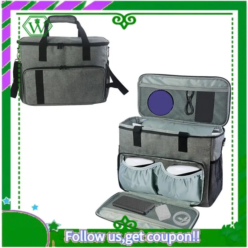 Reliable-Game Console Bag For PS5 Controller Travel Carrying Case Storage Backpack Hard Shell Protective Handbag Multiple Pocket