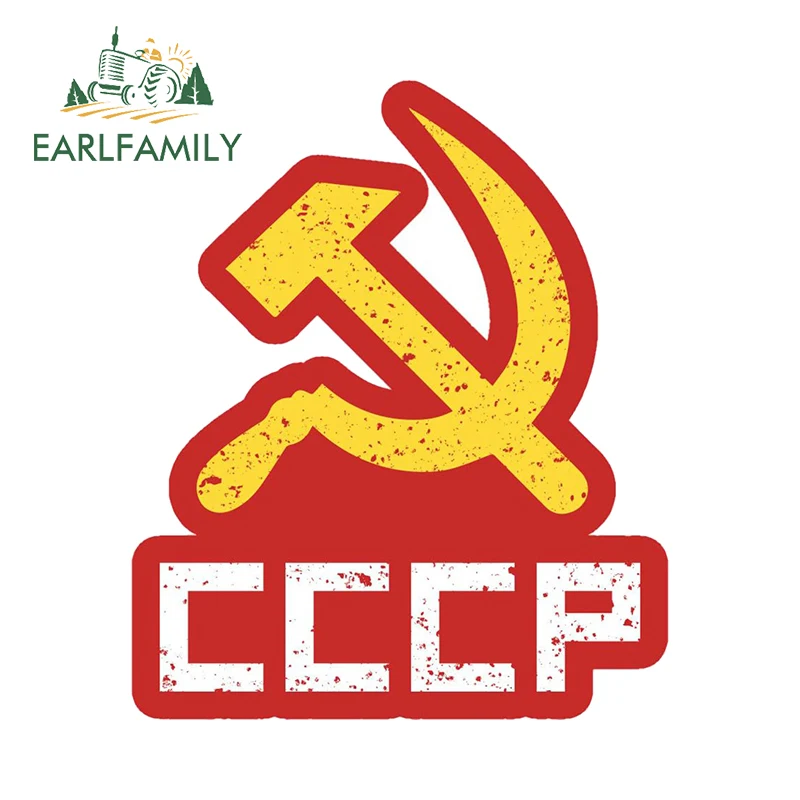 EARLFAMILY USSR Cccp Girl Camper Car Stickers Cool JDM Accessories Anime Decals DIY Custom Printing Window Camper Decoration - Image 6