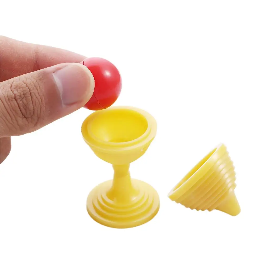 1 Set Beads Go No Traces Magic Cup Puzzle Novelty Toys Children Close-up Magic Trick Props