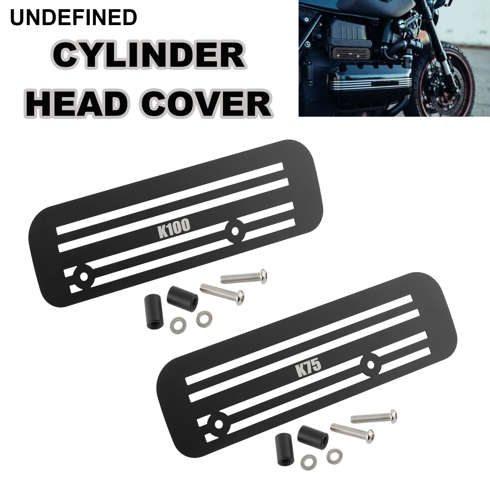 

Motorcycle Engine Injector Guard Cylinder Head Cover Black For BMW K100 K75 K75RT K100RT K75S K100RS Moto Accessories Aluminum