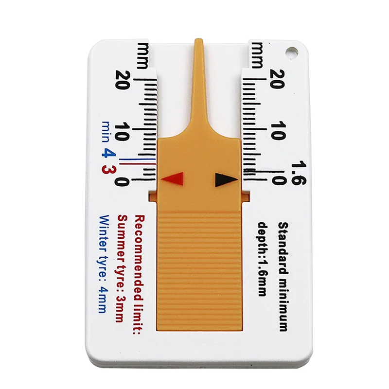 1PC Wheel Tread Depthometer Auto Car Depth Indicator Ruler Tread Gauge Tire Tread Depth Meter Measure Tool 0-20/30/50//60 mm