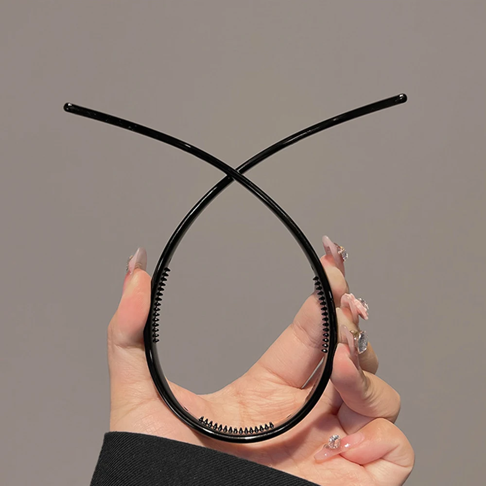 Sunglasses Frame Shape Plastic Hairband Anti-slip Toothed Hairstyle Headband Hair Decorate Fashion Women Hair Accessories New