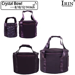 IRIN Crystal Bowl Case Purple Singing Bowl Handbag 8/10/12/14 Inch Crystal Bowls Bag Percussion Instrument Specialized Accessory