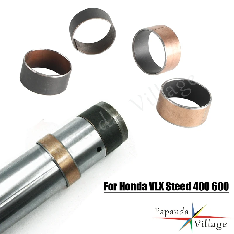 Amortiguadores de horquilla de suspensión delantera y trasera para motocicleta, manga sobre debajo del anillo amortiguador para Honda VLX Steed 400 600 VLX400 VLX600