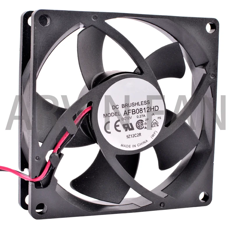 Brand New Original AFB0812HD 8cm 80mm 80x80x20mm 8020 12V 0.27A 2 Line Power Supply Power Amplifier Device Cooling Fan