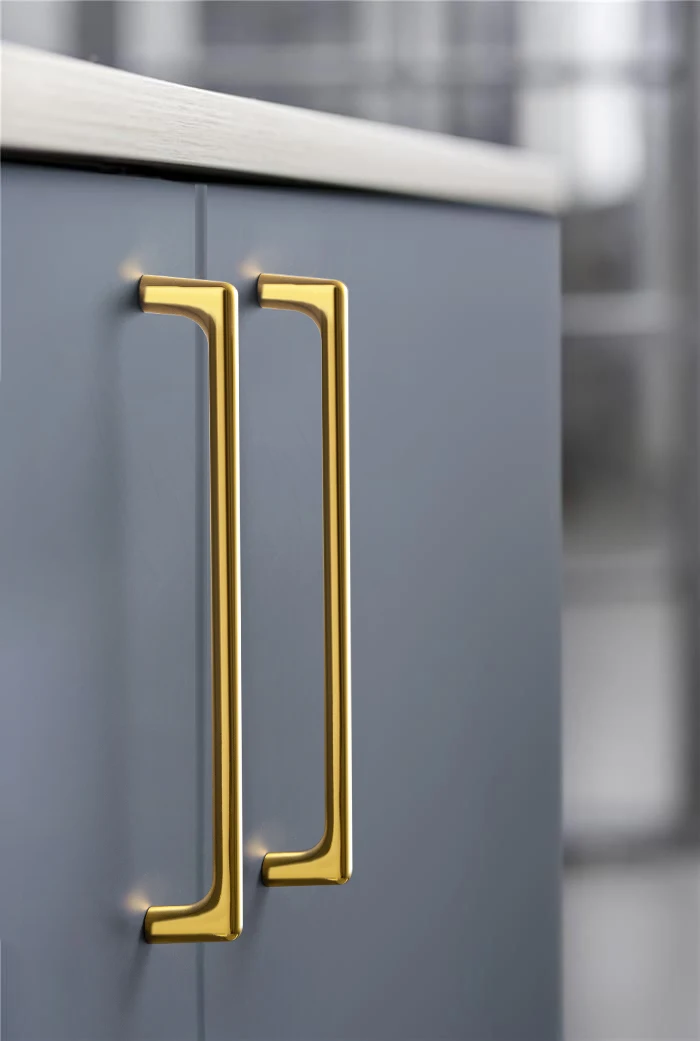 

Goo-Ki Modern Rich Gold Cabinet Handles and Knobs Kitchen Drawer Knobs Zinc Alloy Cabinet Pulls Hardware for Bedroom, Kitchen