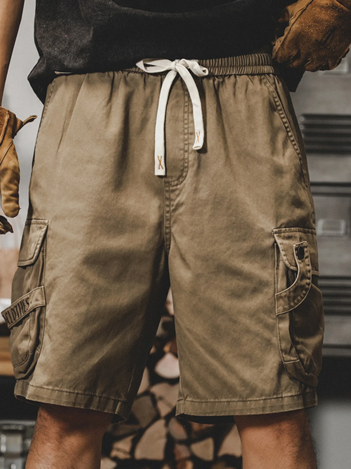 

American Style Retro Workwear Shorts Men's Summer Loose Large Size Casual Five-Quarter Pants Versatile Comfortable Straight Leg