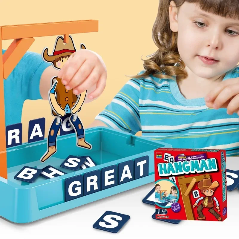لعبة Hangman Board Game The Game of Hanging Two-player تخمين الكلمة ألعاب السفر تجمع الأسرة ألعاب تفاعلية بين الوالدين والطفل