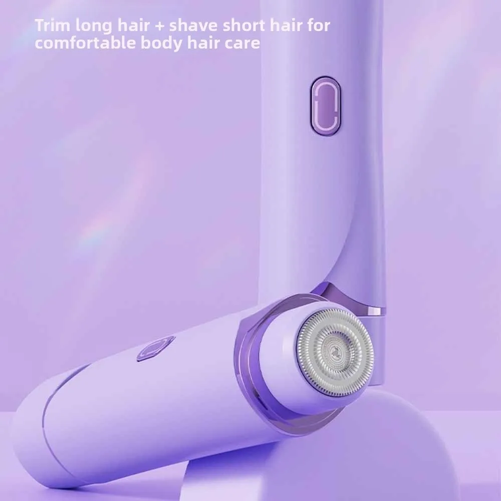 Double beard grooming Head Multi-function Epilator USB Rechargeable Painless Women Hair Remover Gentle Mini Size Electric Shaver