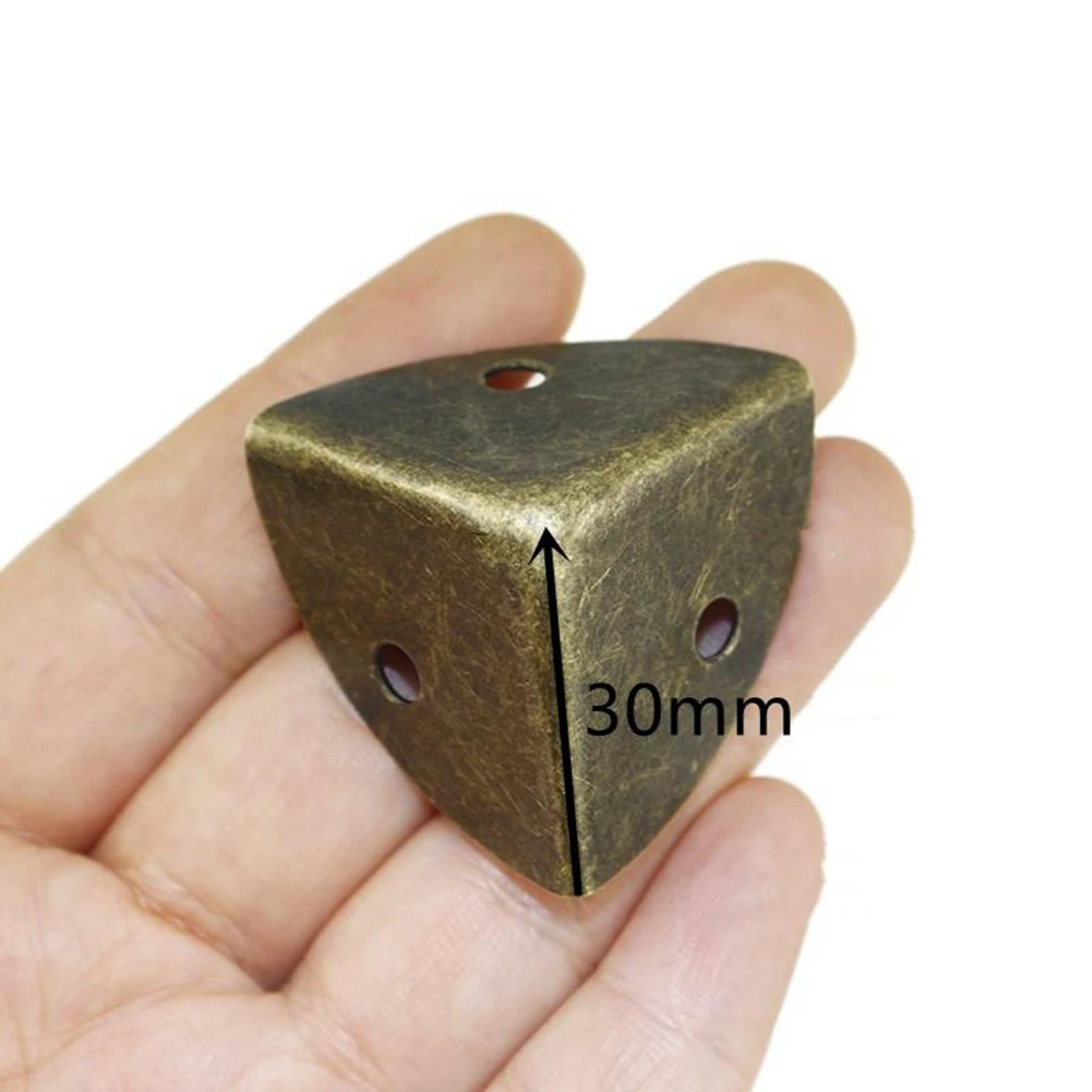 Угловая защита, угловая защита, мебельная фурнитура, 24 шт., высококачественный железный ретро-деревянный корпус, деревянная коробка, угловая защита