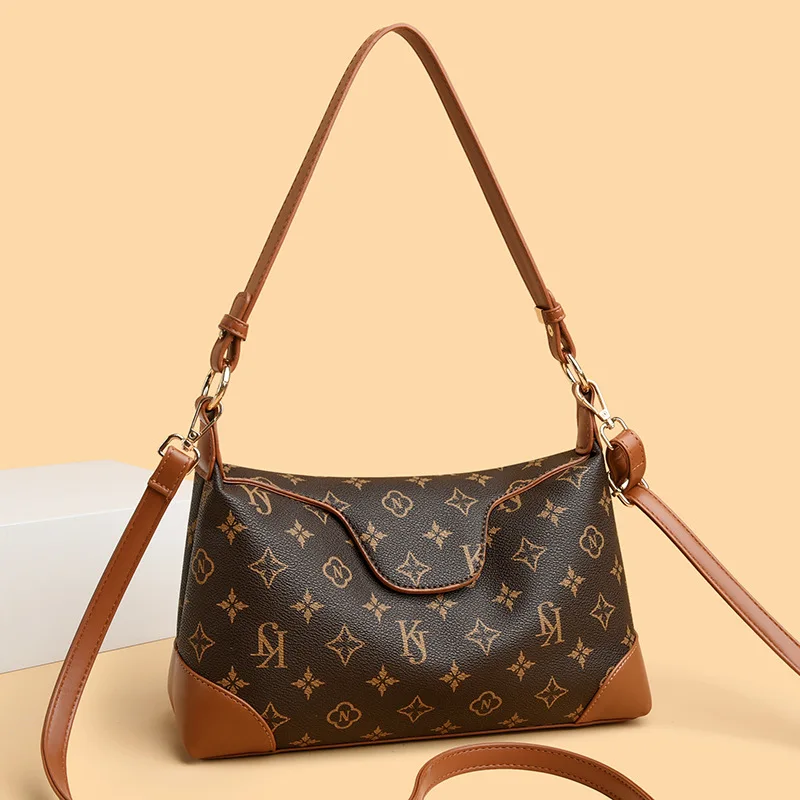 

New Printed Armpit Bag for Women, High-end Mother Bag, Versatile Pillow Shoulder Bag, Crossbody Commuter Model