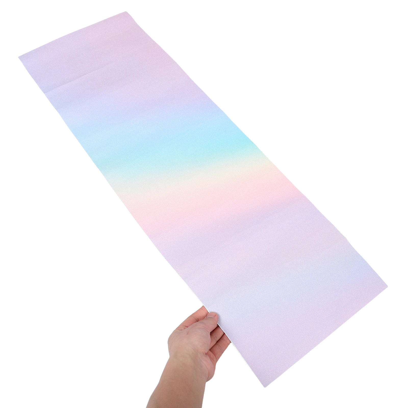 

1pc Rainbow Skateboard Sandpaper Silicon Carbide Adhesive Grip Tape Fine Grit Sanding Sheets For Wood Metal Polishing Deck
