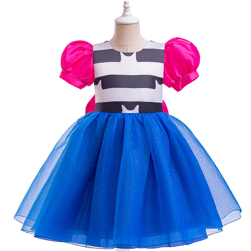 Gabby Doll Dress Cosplay Costume Girl Dress Puff Sleeve Mesh Fluffy Dress Birthday Party Dress Holiday Performance Girl Dress