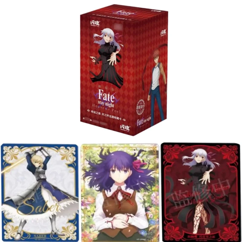 

Genuine Fate Stay Night Card Celestial Cup Emiya Shirou Tohsaka Rin Altria Pendragon Anime Character Collection Cards Toy Gifts