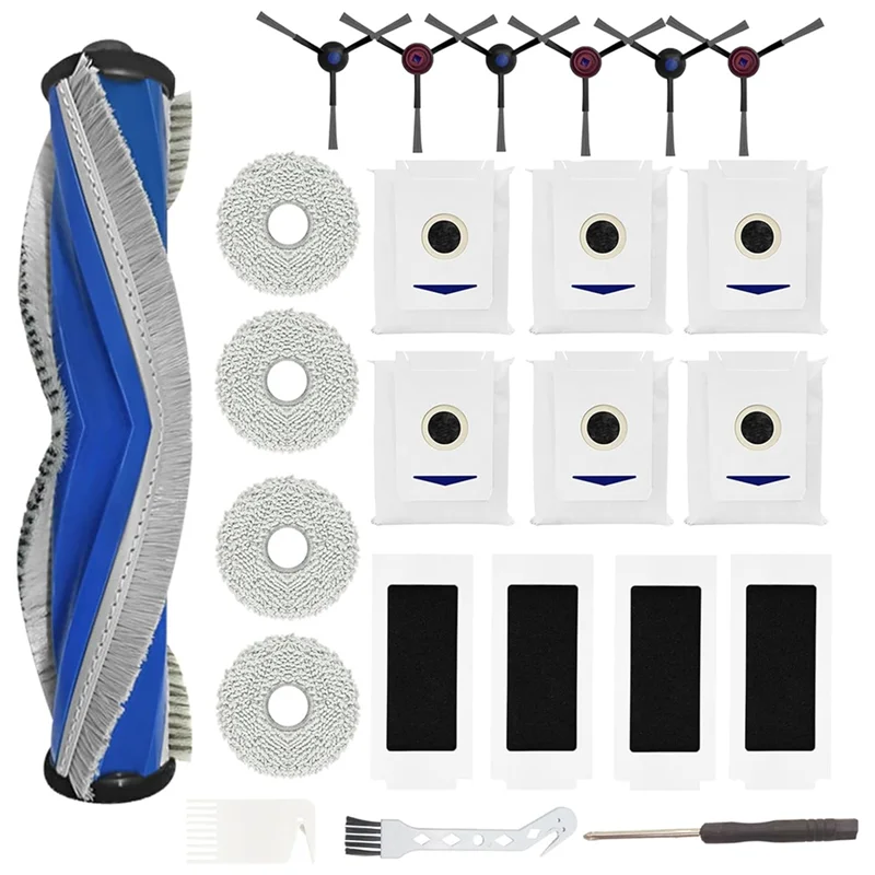 B47B-For ECOVACS DEEBOT T30 PRO Omni / T30 OMNI Robot Vacuum Cleaner Main Side Brush Hepa Filter Mop Cloth Dust Bags Parts