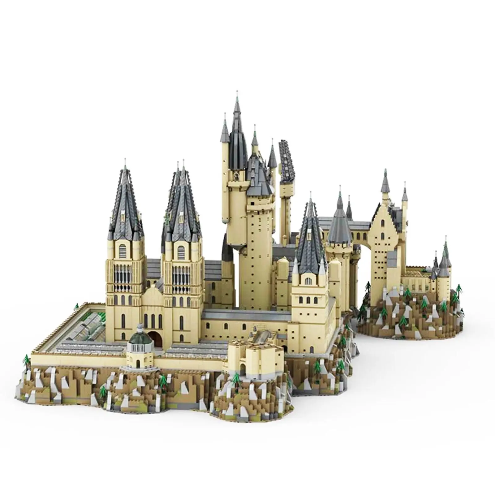 Castle Epic Extension with Castle A and Castle B Modular Building MOC Build