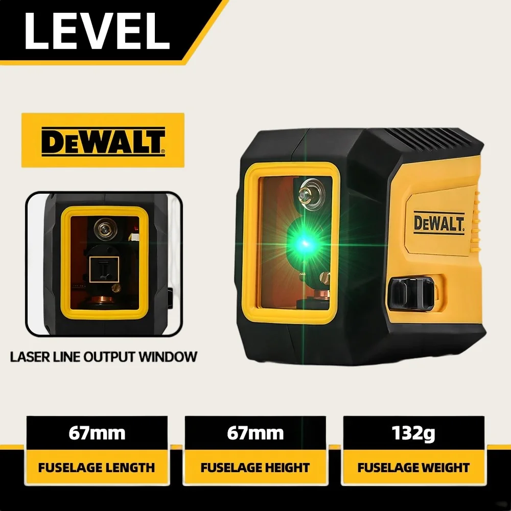 

2025DEWALT Mini Laser Level2-Line Horizontal Vertical Cross Level High Precision Automatic Alignment Self-Leveling Portable Tool