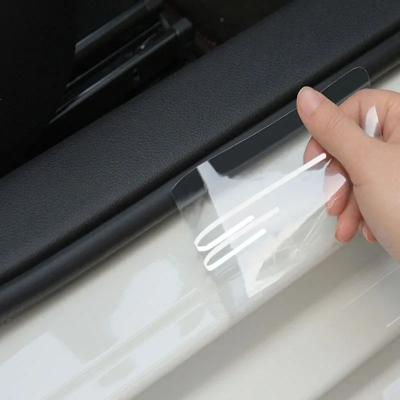 Car Rear Bumper Trunk Load Edge Protector Guard Trim Transparent Caps for Peugeot 307 308 207 407 3008 208 508 2008 5008 4007 view 4