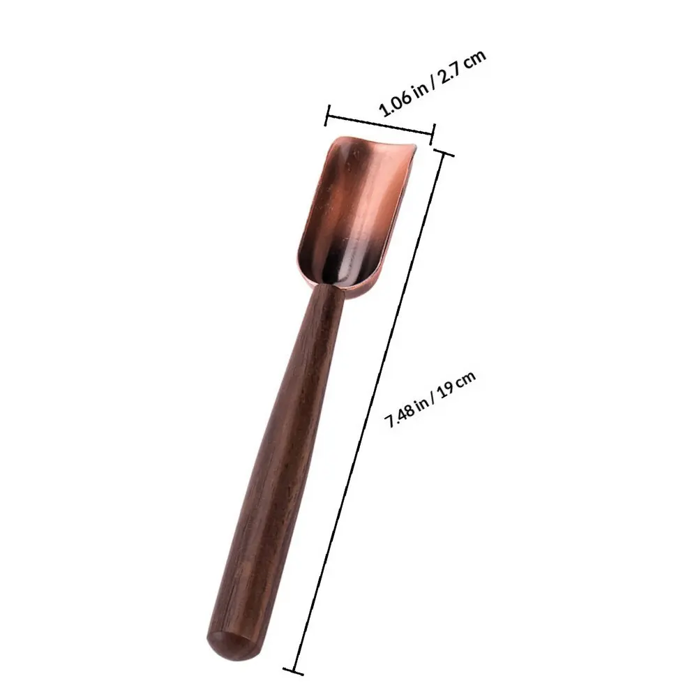Vintage Long Handle Wooden Teaspoon for Loose Leaf Tea Scooping Salt Coffee Flour Sugar Milk Powder Multi-Function Household Tea view 5