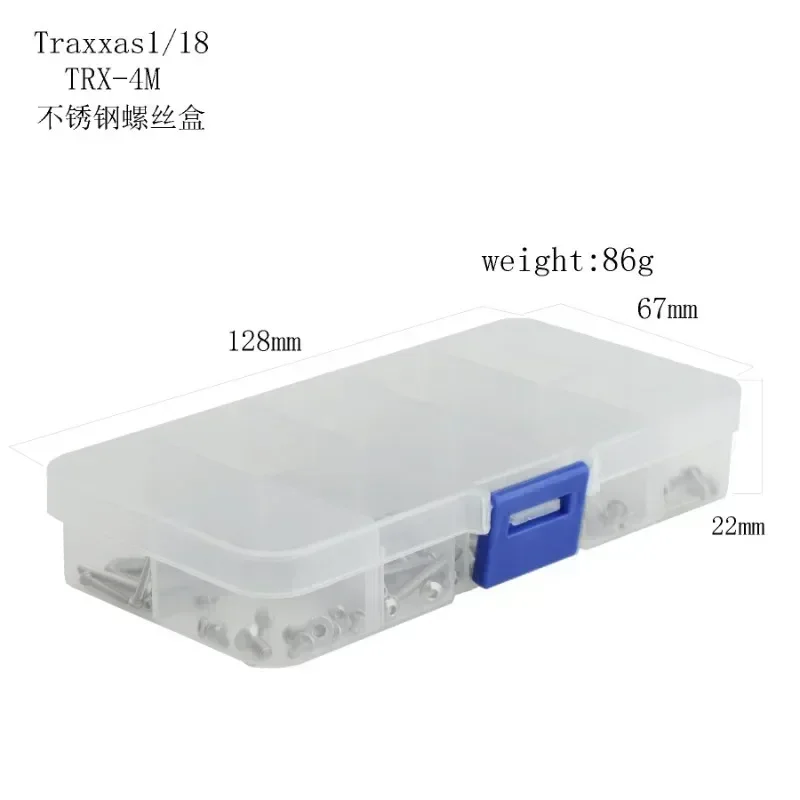 Metallo M1.6 M2 M2.5 Viti Kit di fissaggio Strumenti di riparazione per TRX4M 1/18 RC Auto Pezzi di ricambio Accessori di aggiornamento