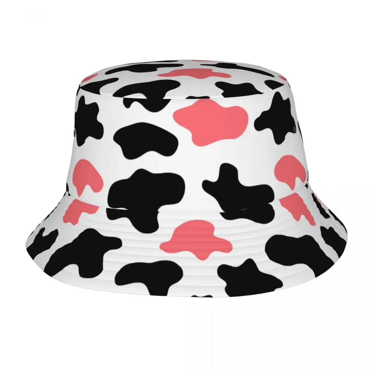 Cow Spots Bucket Hat Unisex Customize Summer Travel Beach Texture Animal Skin Hats