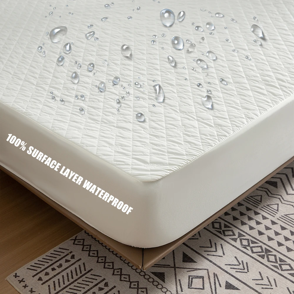 Waterproof Mattress Cover, Quilted Butterfly Fitted Sheet, Flat Sheet, Mattress Protector, High Quality