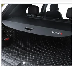 Car Accessories for Hyundai SantaFe ix45 2013-2016 Car styling Trunk Safety Hood Cargo Cover Trunk Sunshade Cover Safety Cover