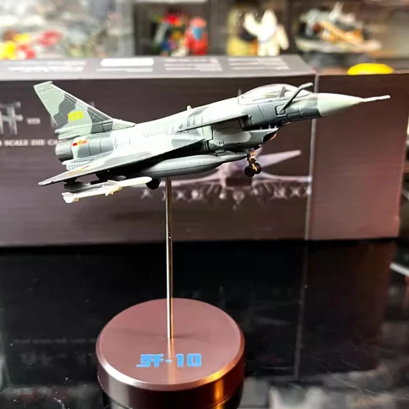 1: 144 J-10 Aircraft Model Alloy Fighter High Simulation Aviation Foam Model Military Gift Decoration Exquisite Collection Gift