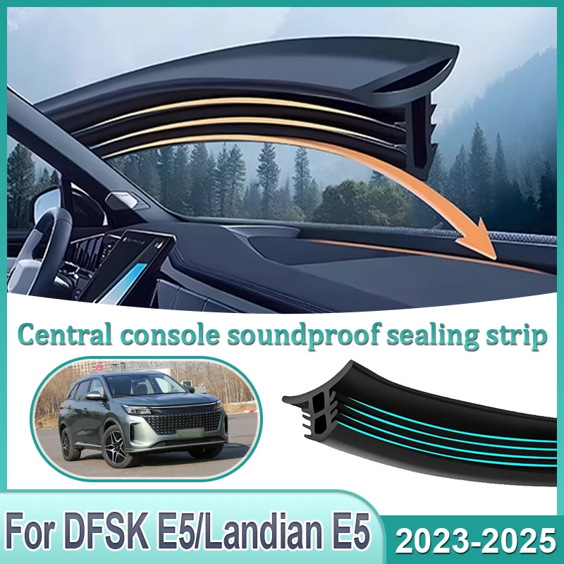 

For DFSK E5 Landian E5 2023 2024 2025 Car Center Console Gap Sealing Strip Filling Rubber Strips Sound Insulation Accessories
