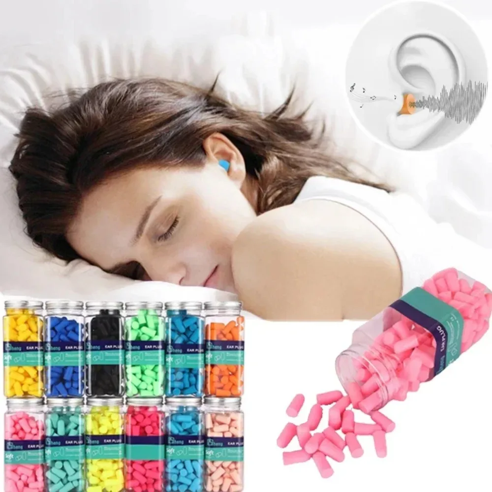 50pcs Earplugs Noise Reduction Protection Sound Insulation Foam Soft Sleep Elimination Scratch Proof Earplugs Sleep Earplugs