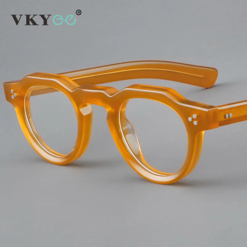

VICKY New Simple Retro Design Geometric Round Frames Ladies Men Anti-blue Light Reading Eyeglasses Customizable Prescription