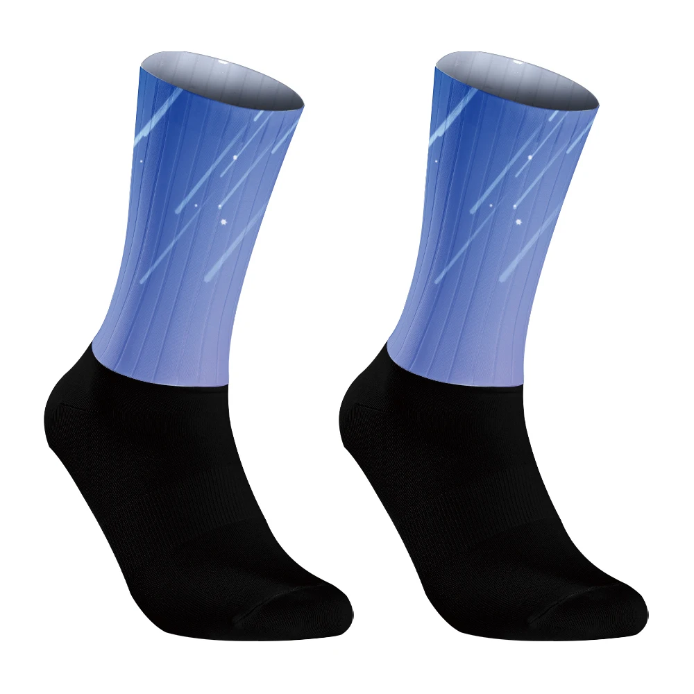 Anti New Slip Silicone Socks Cycling Socks Men Bike Sport Running Socks Calcetines 2024 New