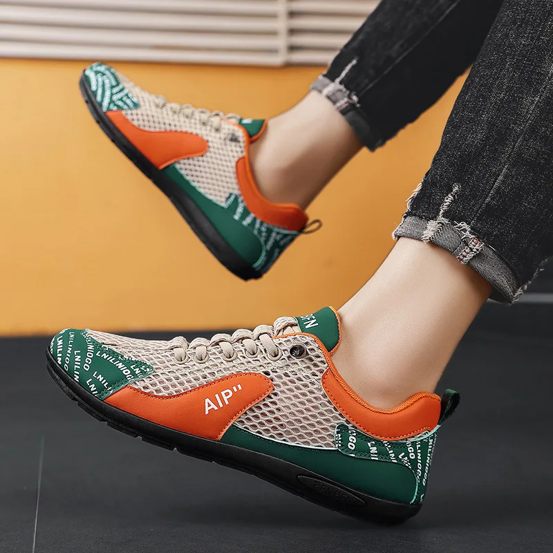 

2026 New Mesh Fashion Casual Men's Shoes Doudou Shoes Board Shoes 39-44 Shoes for Men