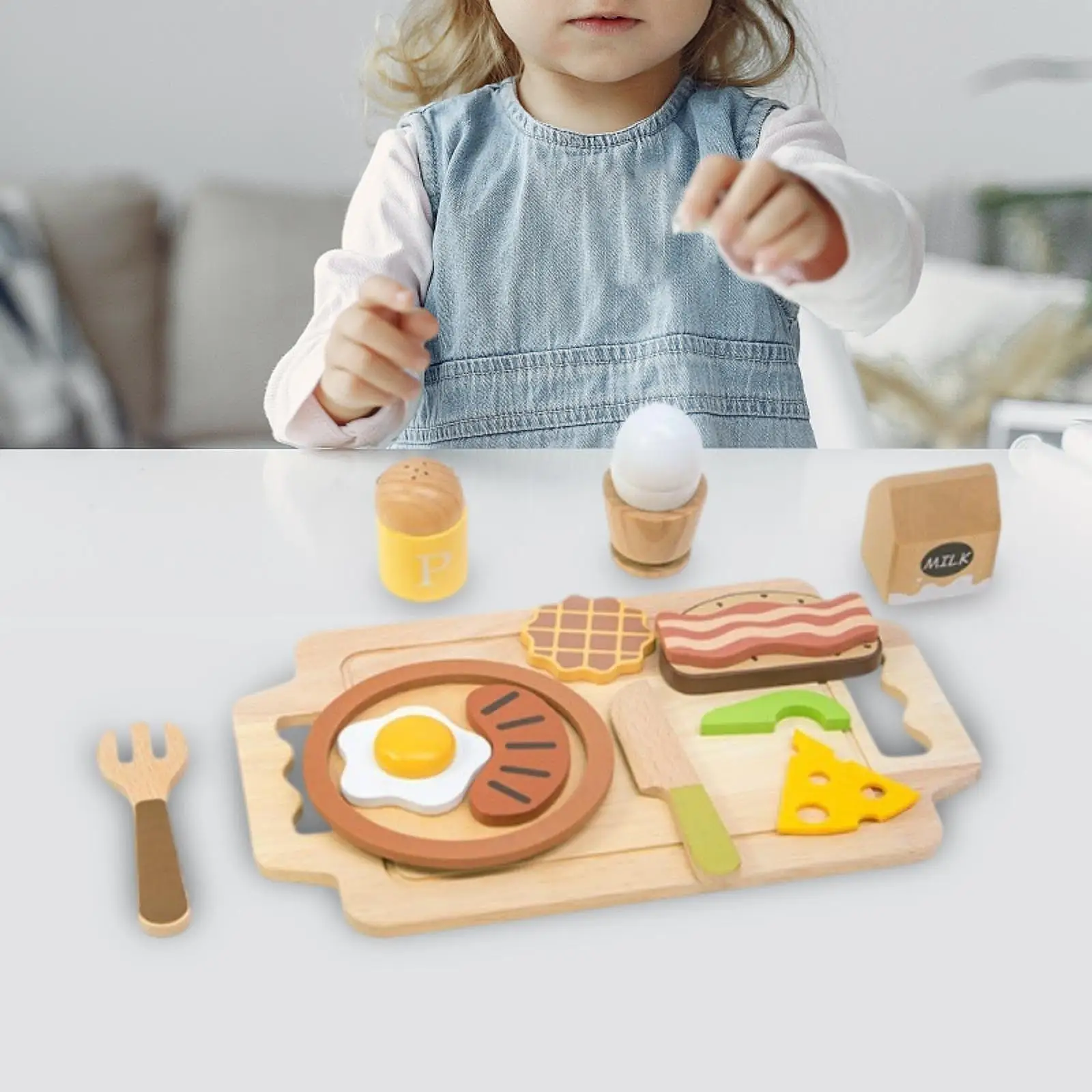 

Breakfast Food Play Set Wooden Pretend Play Sets Window Display Birthday