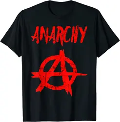 Anarchy Anarchist Symbol T Shirt. New 100% Cotton Short Sleeve O-Neck T-shirt Casual Mens Top