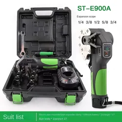 Kit di strumenti per svasatura elettrica in tubo di rame ST-E900A espansore Cordless per Set di strumenti manuali Flare automatici per HVAC e refrigerazione