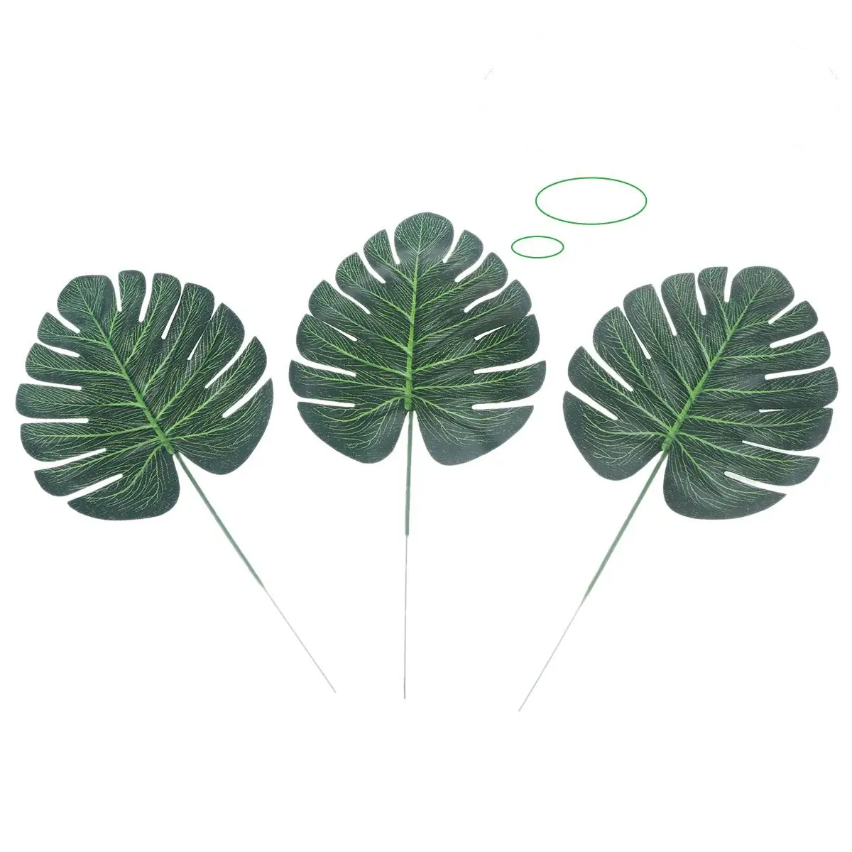 

10 Pcs Simulated Green Leaves Tropical Plant Artificial Fake Hanging Plants Monstera House Decor Leaf Realistic Decoration